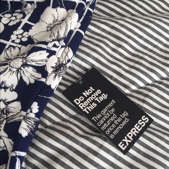 Blue Dress BRAND NEW from Express - Picture 4 of 6